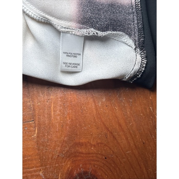 Cato Sleeveless Top Size 22/24W White Black Pink Flowy - Picture 5 of 7